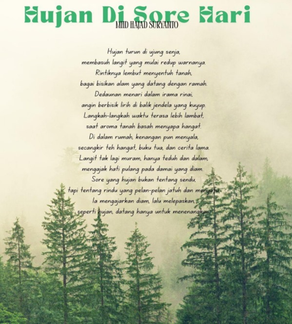 Cover Puisi Pelangi Diujung Langit